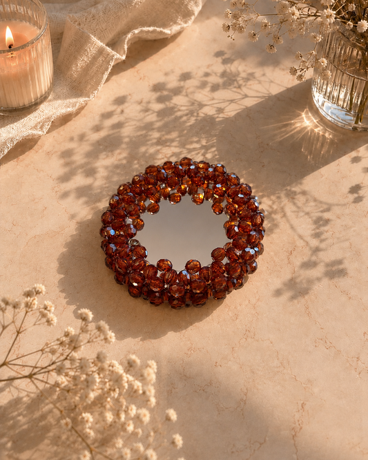 SPECCHIETTO PORTATILE - Faceted Acrylic Beads