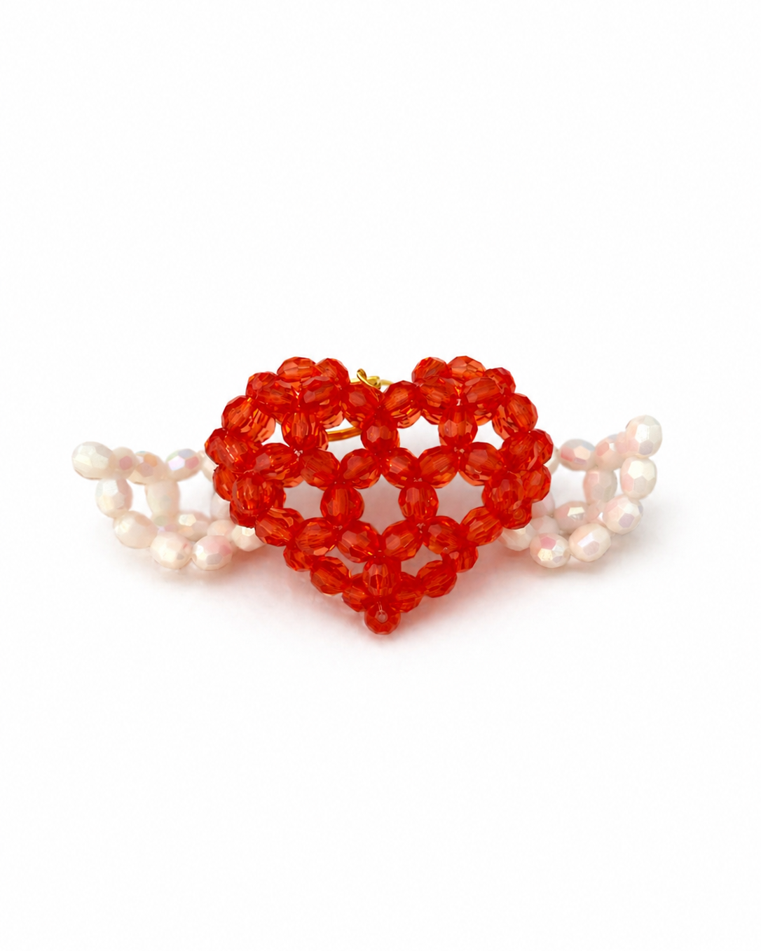 PORTACHIAVI CUORE ANGELICO - Acrylic Beads