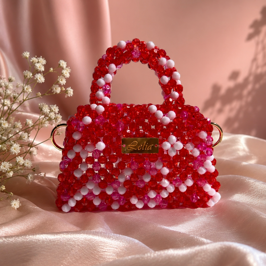 RUBY BLOSSOM - Acrylic Jewel Bag