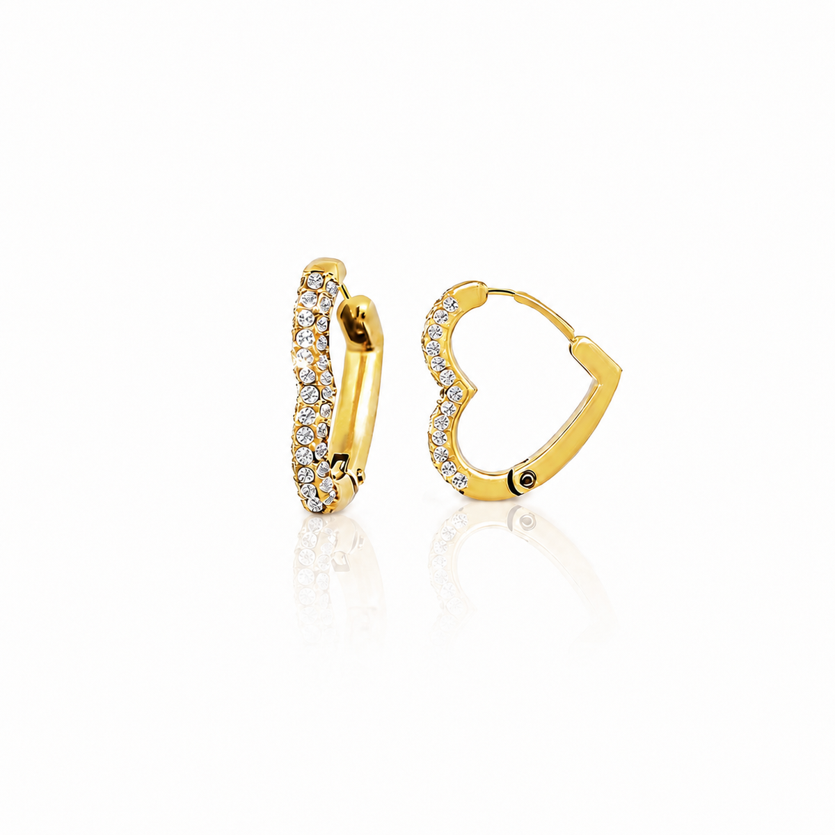 Orecchini Cuore Strass