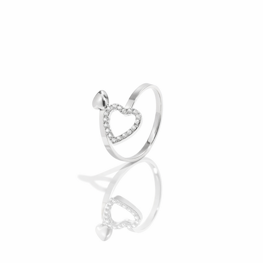 ANELLO CUORE PIENO, CUORE DI LUCE