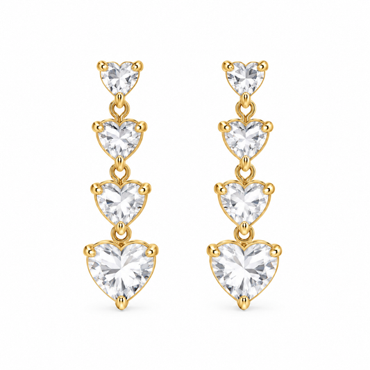 Orecchini Crystal Hearts