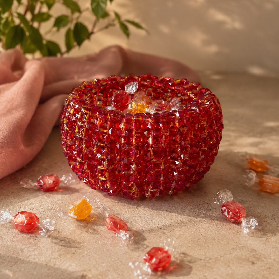 PORTACARAMELLE (medium) - Square Acrylic Beads
