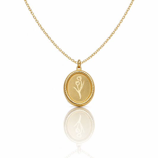 COLLANA INTRECCIO DI TULIPANI