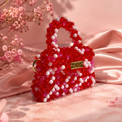 RUBY BLOSSOM - Acrylic Jewel Bag