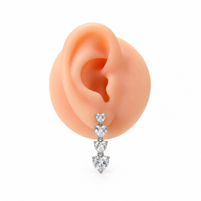 Orecchini Crystal Hearts