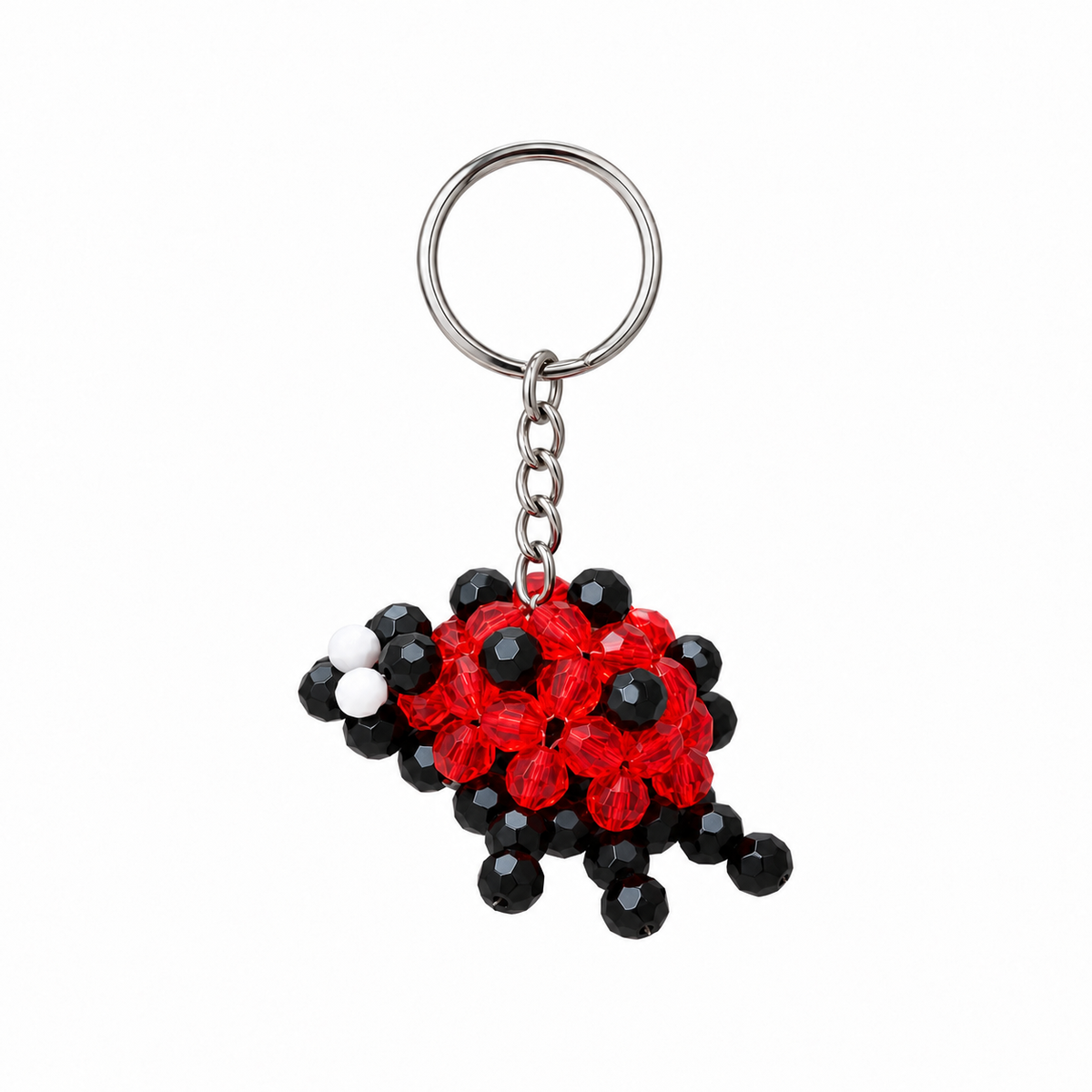 PORTACHAIVI LADYBUG (small) - Faceted Acrylic Beads