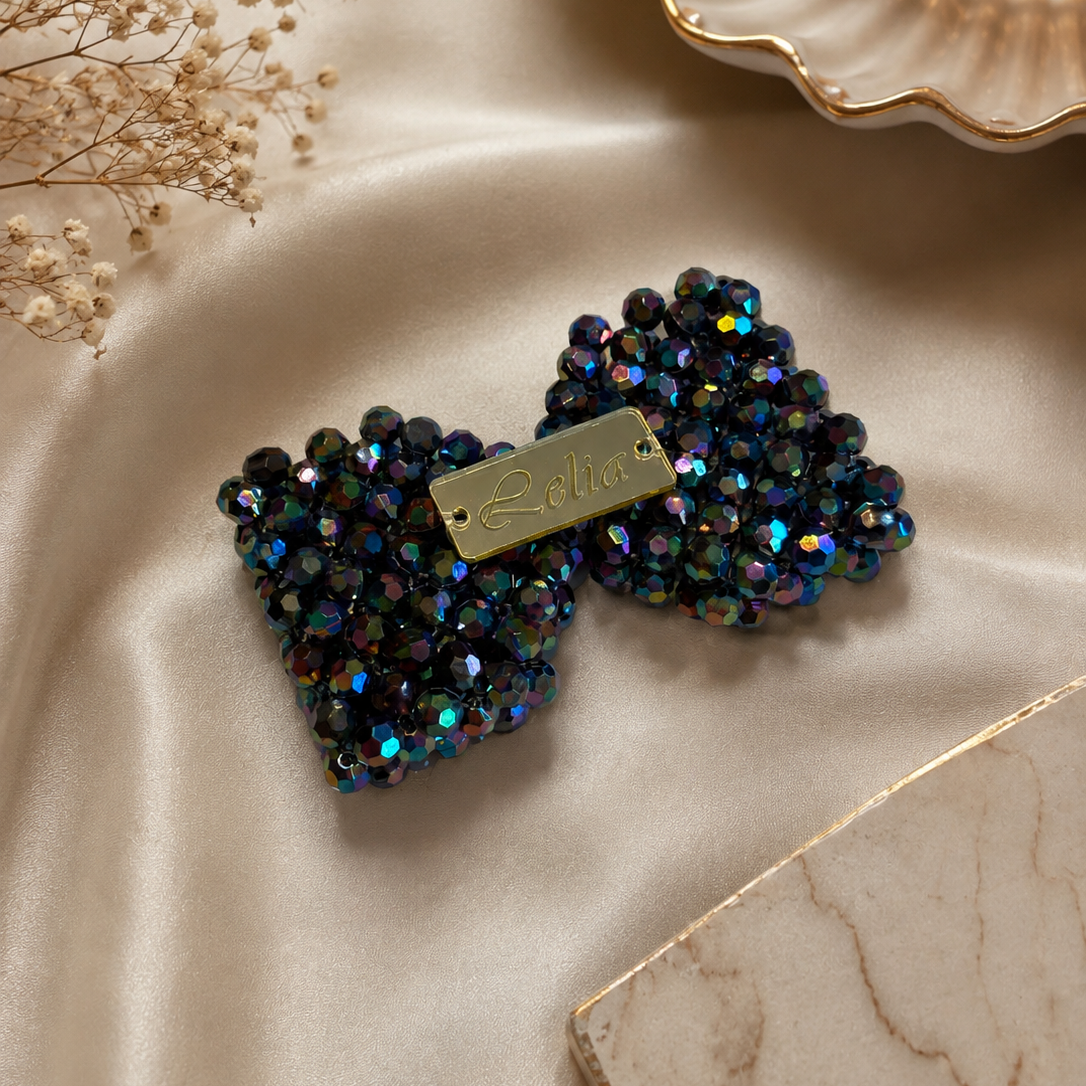 PORTACHIAVI FIOCCO - Faceted Acrylic Beads AB
