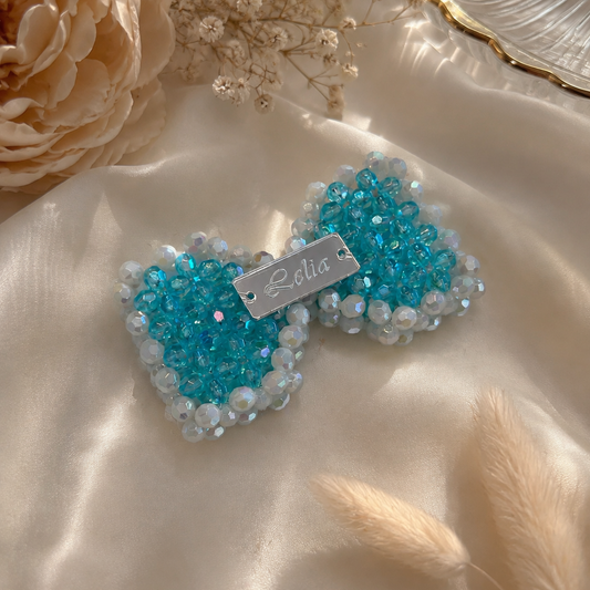 PORTACHIAVI FIOCCO - Faceted Acrylic Beads AB