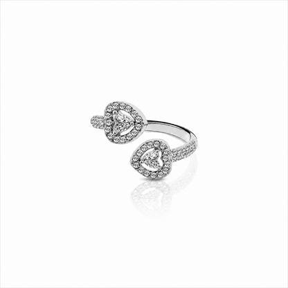 Anello Doppio Cuore