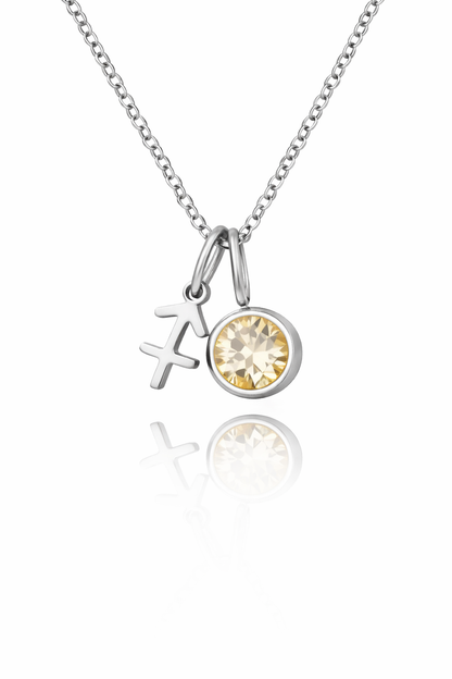 Collana Zodiacale con Birthstone