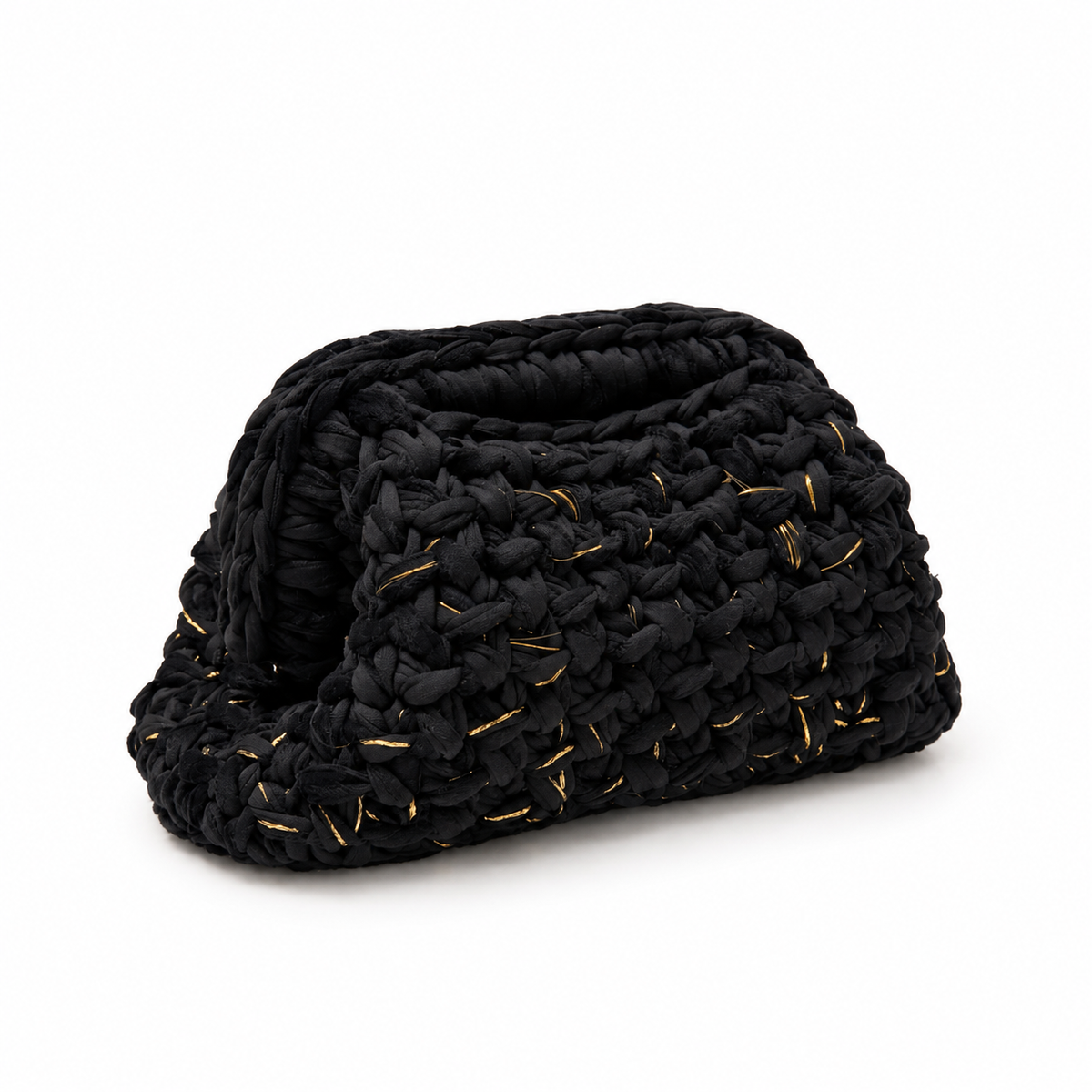 CLUTCH BAG COSTAWEAVE VELVET SPARKLE (medium) - Chiusura 18 cm