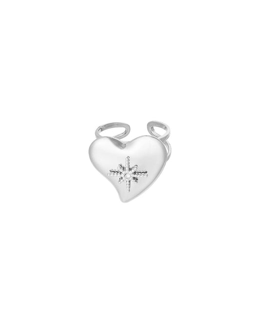 ANELLO CUORE STELLATO