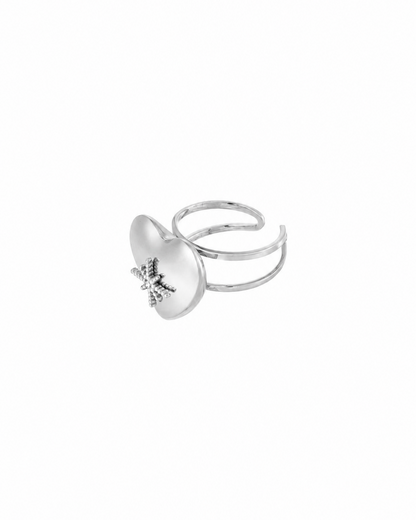ANELLO CUORE STELLATO