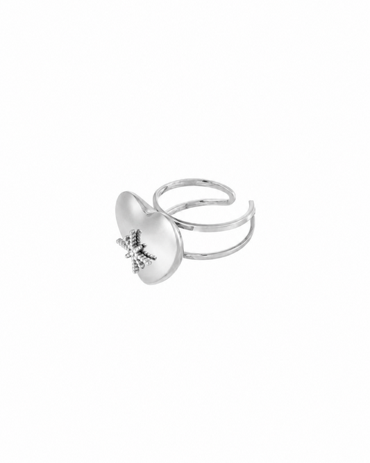 ANELLO CUORE STELLATO