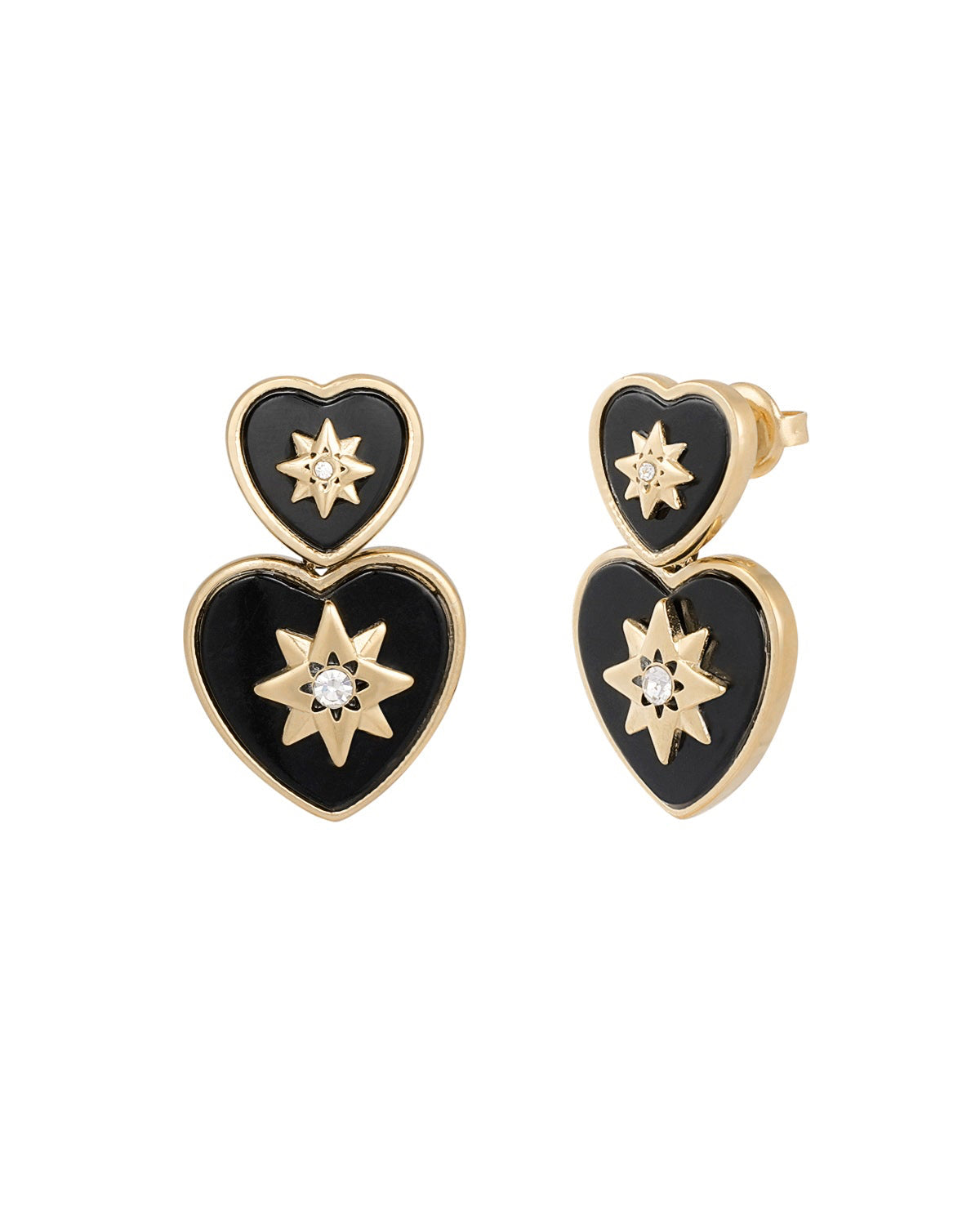ORECCHINI CUORI CON STELLE