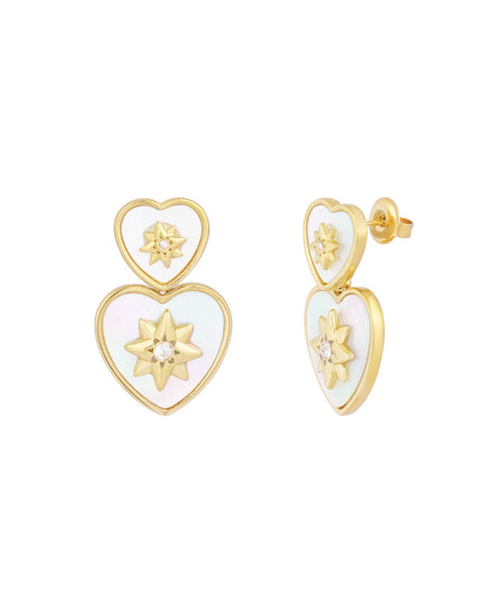 ORECCHINI CUORI CON STELLE