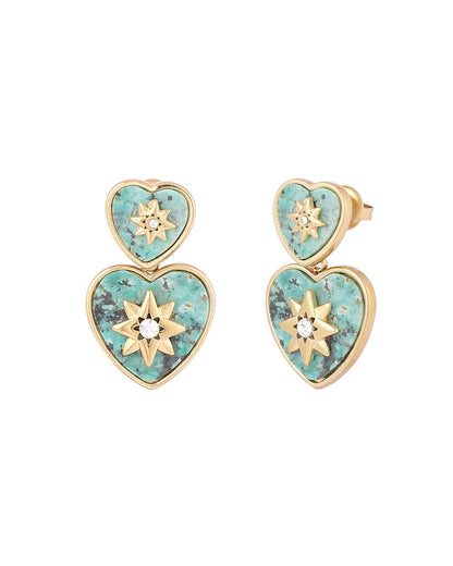 ORECCHINI CUORI CON STELLE