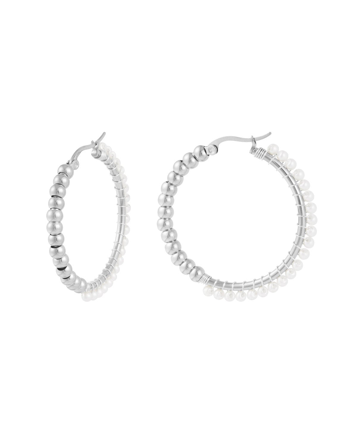 ORECCHINI HOOP PERLE CLASSICHE