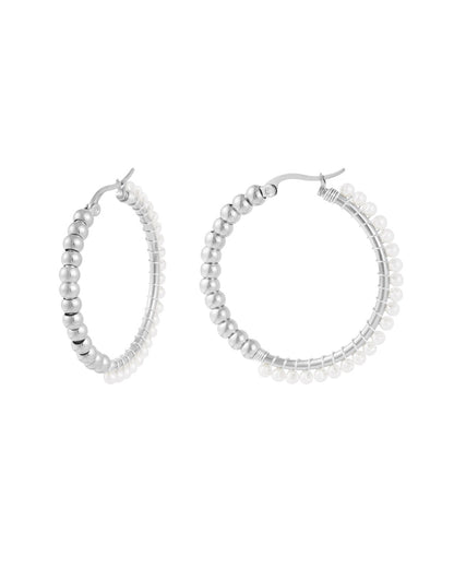ORECCHINI HOOP PERLE CLASSICHE