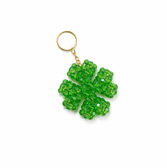 PORTACHIAVI QUADRIFOGLIO - Acrylic Beads