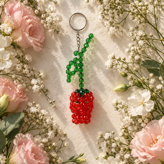 PORTACHIAVI TULIPANO - Faceted Acrylic Beads