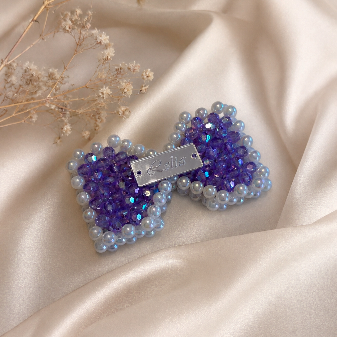 PORTACHIAVI FIOCCO - Faceted Acrylic Beads AB