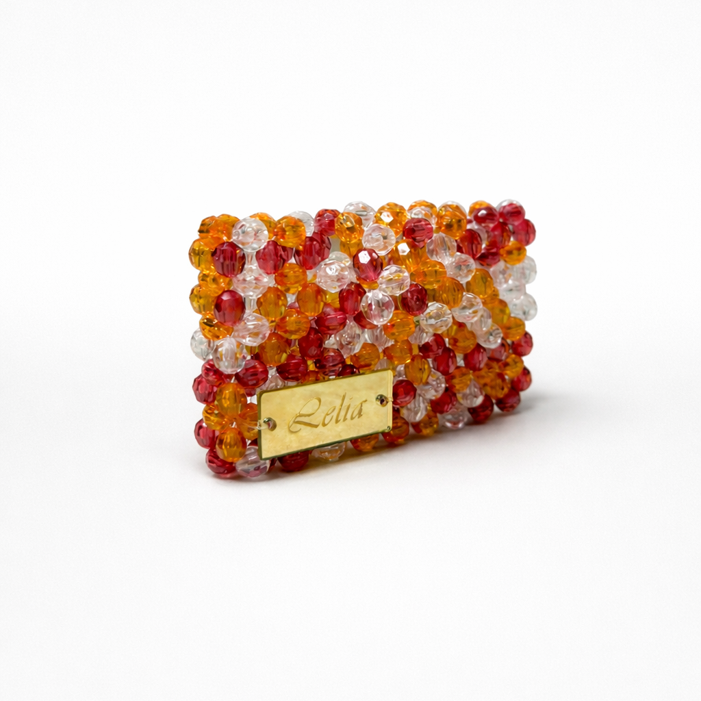 Portacarte singolo con patta