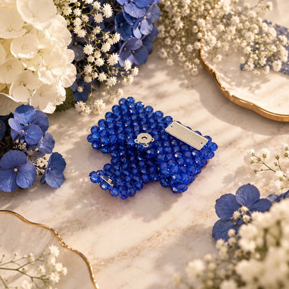 PORTACARTE SINGOLO CON PATTA - Faceted Acrylic Beads