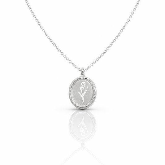 COLLANA INTRECCIO DI TULIPANI