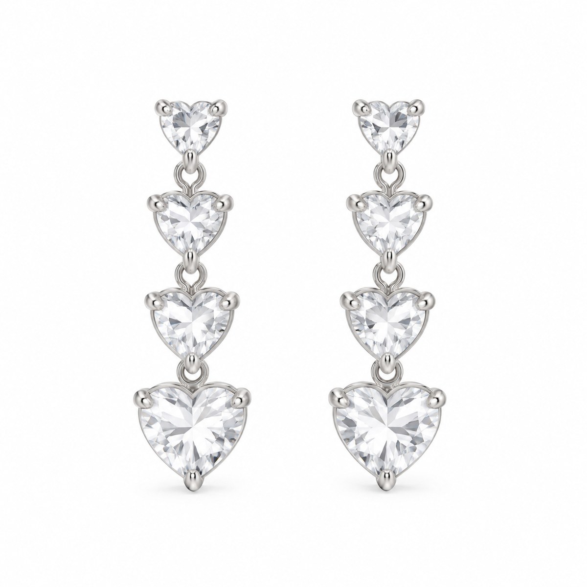 Orecchini Crystal Hearts