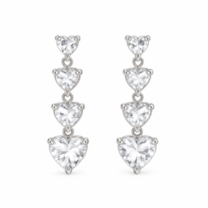 Orecchini Crystal Hearts