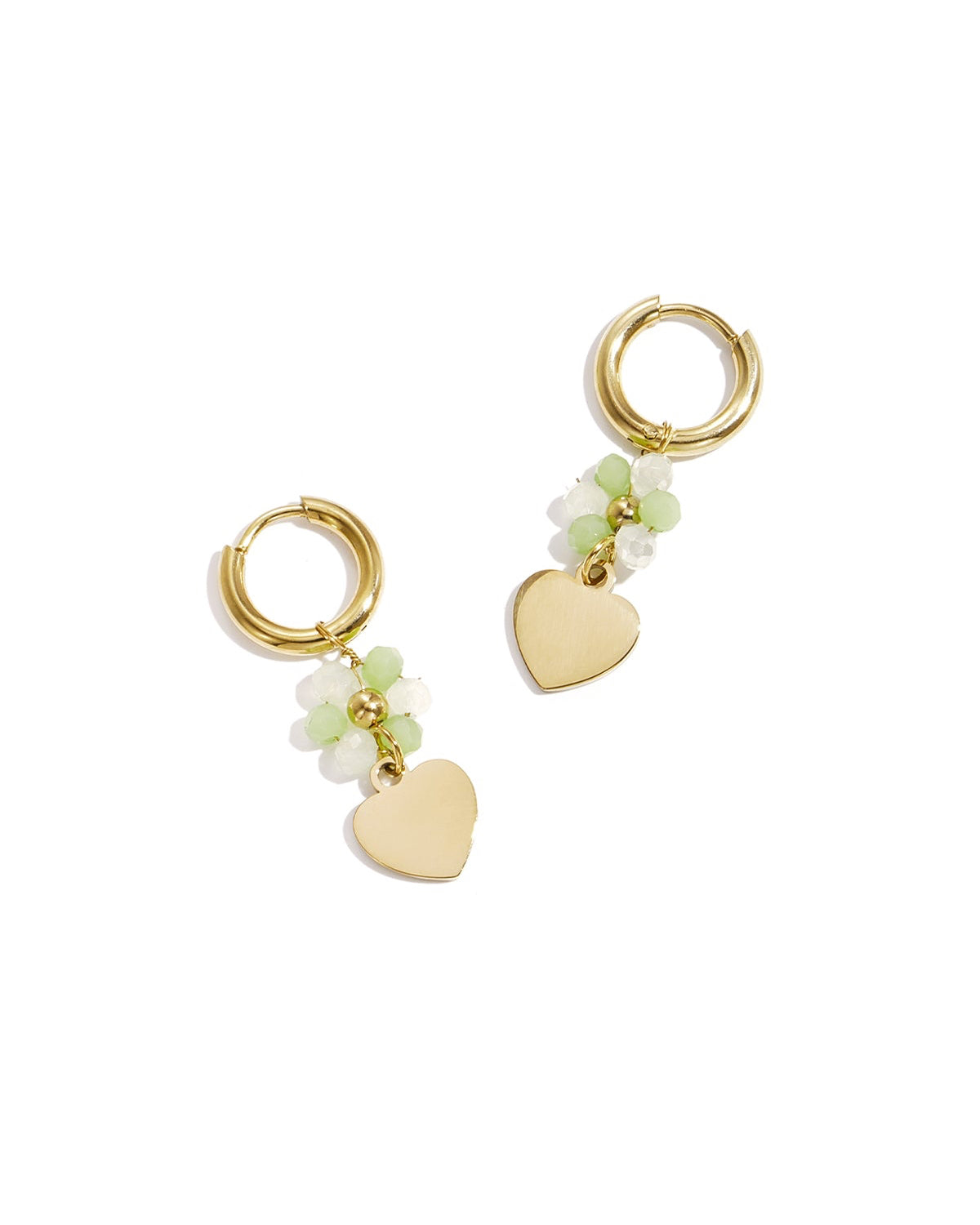 ORECCHINI FIORE PERLATO CON CUORE