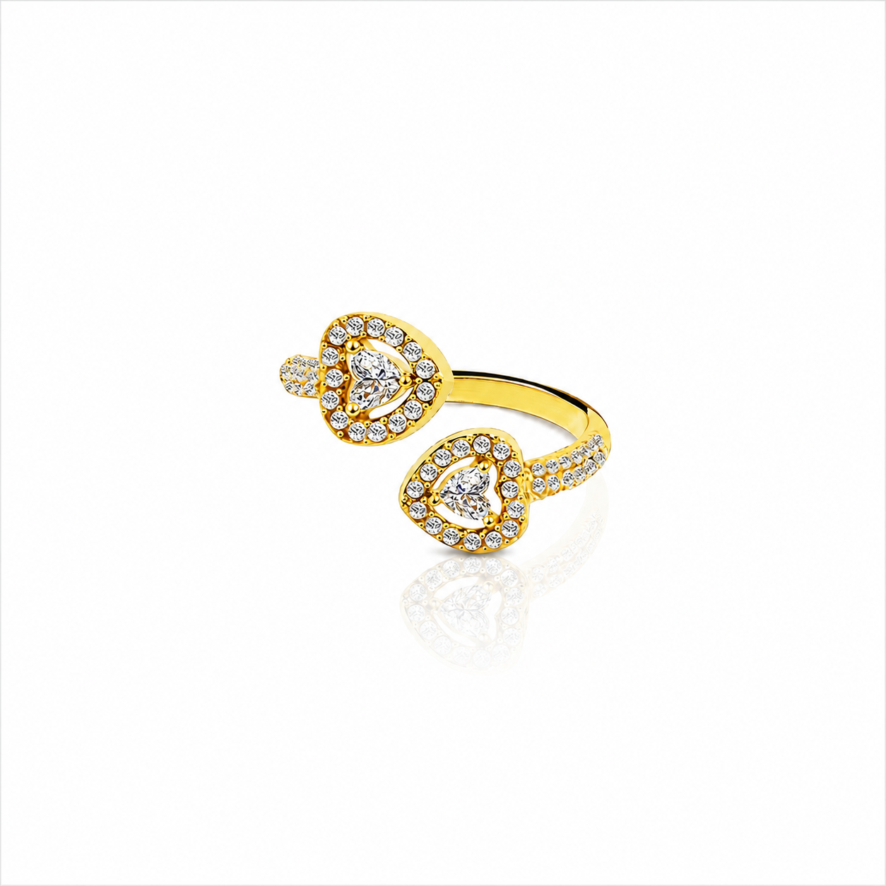 Anello Doppio Cuore