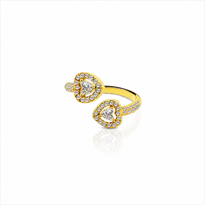 Anello Doppio Cuore
