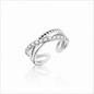 Anello Intreccio Strass