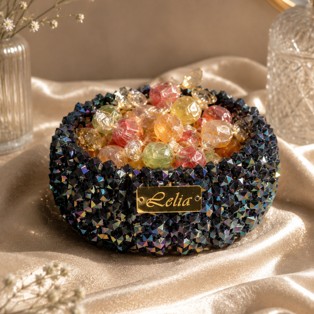 PORTACARAMELLE (large) - Square Acrylic Beads