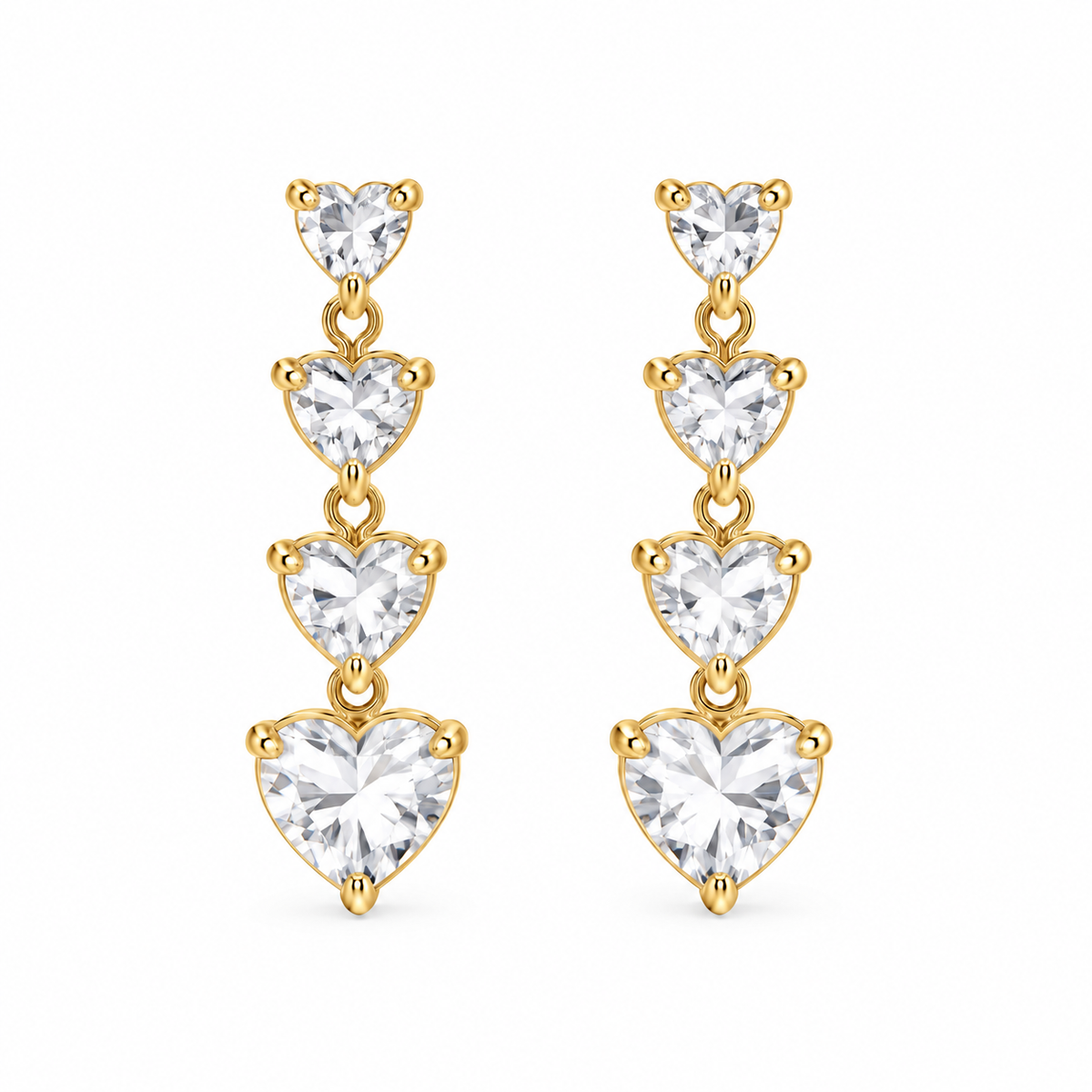 Orecchini Crystal Hearts