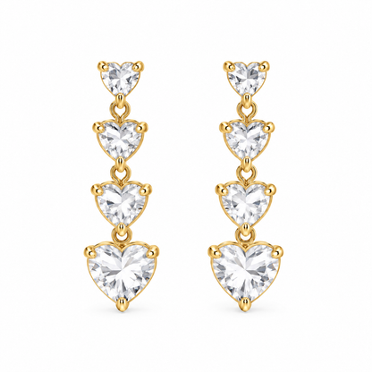 Orecchini Crystal Hearts