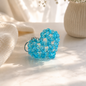 PORTACHIAVI HEART 3D (medium) - Faceted Acrylic Beads