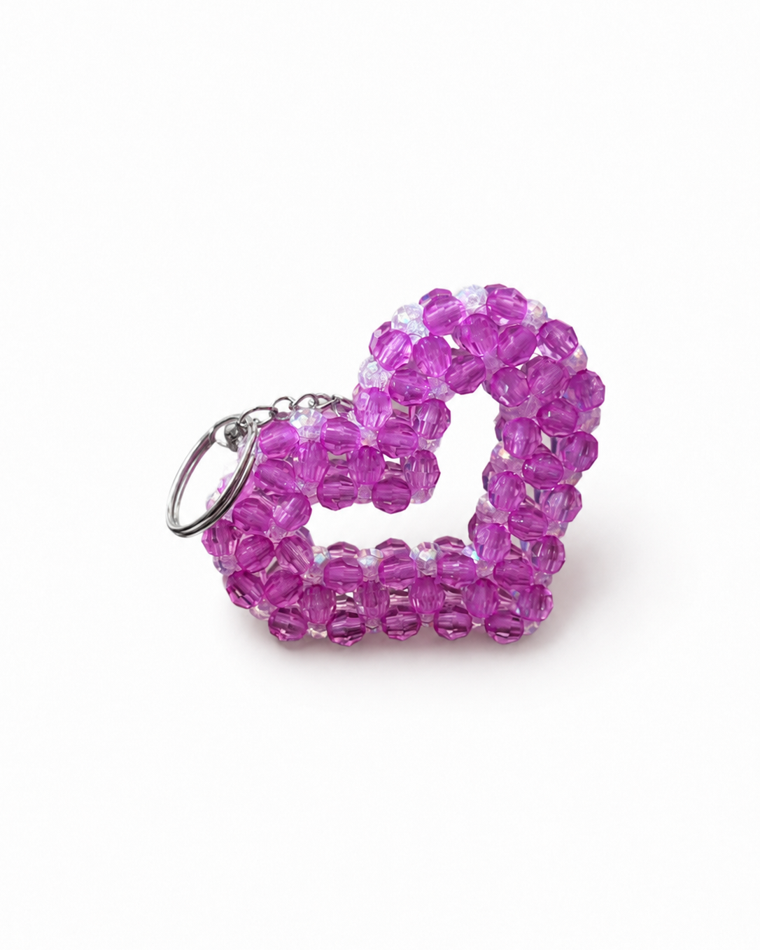 PORTACHIAVI HEART TRAFORATO- Medium Acrylic Beads