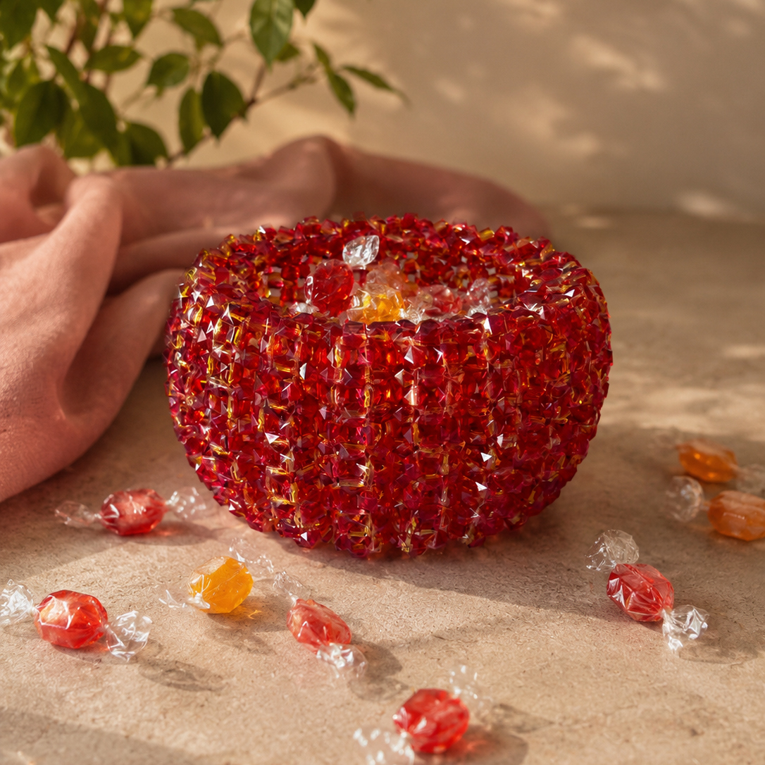 PORTACARAMELLE (medium) - Square Acrylic Beads