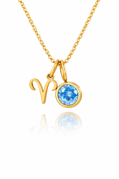 Collana Zodiacale con Birthstone