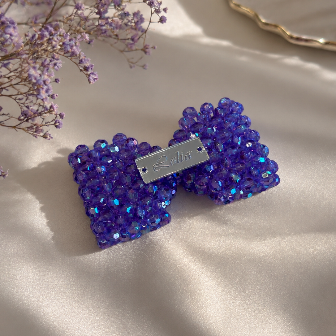 PORTACHIAVI FIOCCO - Faceted Acrylic Beads AB