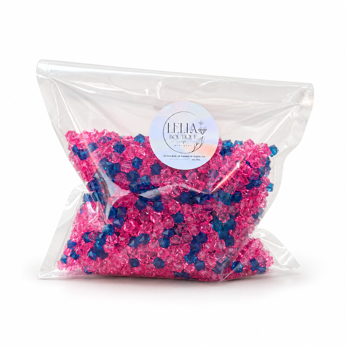 500 g ~ di PERLINE QUADRATE - 8 mm