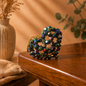 PORTACHIAVI HEART 3D (medium) - Faceted Acrylic Beads AB