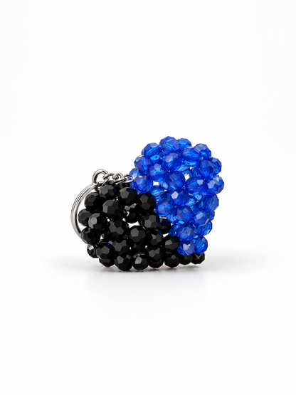 PORTACHIAVI SQUADRA DEL CUORE - Faceted Acrylic Beads