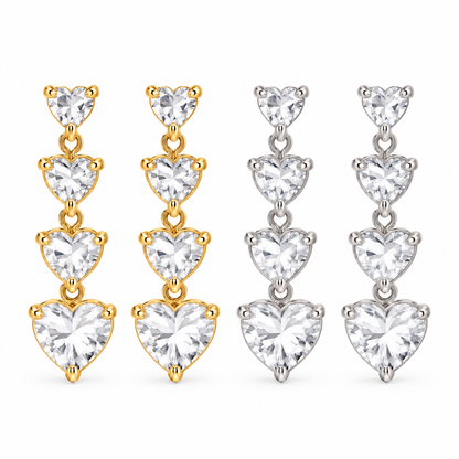Orecchini Crystal Hearts