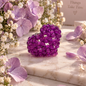 PORTACHIAVI HEART 3D (medium) - Faceted Acrylic Beads