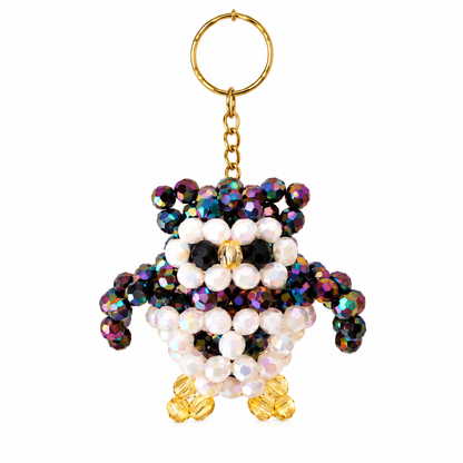 PORTACHIAVI GUFO - Faceted Acrylic Beads